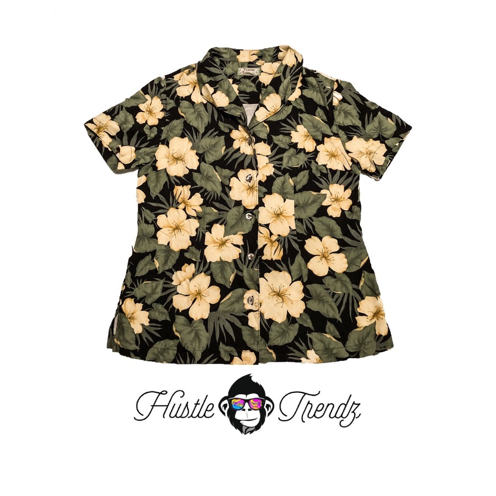 Tommy Bahama Floral Hawaii Button Shirt